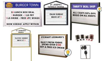 All Weather Outdoor Reader Boards and Marquee Signs