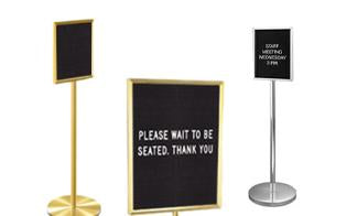 Upscale Restaurants and Hospitality Changeable Letter Board Sign Holders