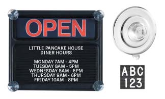 Find the Perfect Window Letter Board Sign for Your Business's Open ...