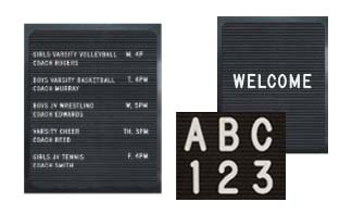 Thermoformed Plastic Letterboard Panels