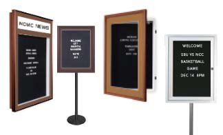 Designer Wood Letter Board SwingFrames - Enclosed Changeable Letter Boards  – SwingFrames4Sale