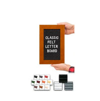 Access Letterboard | Open Face 7x11 Wood Framed Felt Letter Boards in Black, Grey, or White Felt Letter Board Colors Plus 10 Classic Wood 361 Frame Finishes