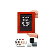 Access Letterboard | Open Face 8x10 Wood Framed Felt Letter Boards in Black, Grey, or White Felt Letter Board Colors Plus 10 Classic Wood 361 Frame Finishes