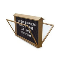 Free Standing Double Sided 45x30 Enclosed Letter Message board is Weather Proof, comes in multiple colors