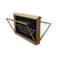 Free Standing Double Sided 48x48 Enclosed Letter Message board is Weather Proof, comes in multiple colors