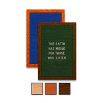 12x18 Wood Frame Blue or Deep Green Felt Letter Boards with Changeable Letters