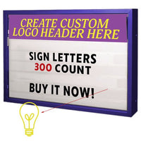 OPTIONAL BACK-LIGHTED LED LIGHTS are available with purchase! Stand out from the crowd at night to ensure your message is seen anytime.
