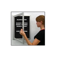 SwinCase Indoor Enclosed Letter Boards with Sleek Radius Edge Cabinet Corners