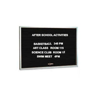Indoor Letter Boards with Sliding Glass Doors