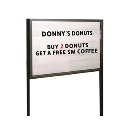 Freestanding Heavy Duty Reader Board 84x60 available in 4 Finishes with ...