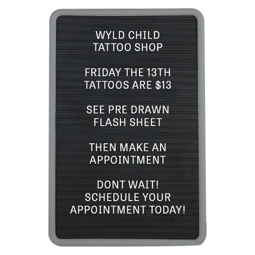 24" Wide x 36" High Black Plastic Letter Board has Grey Plastic Frame with ROUNDED CORNERS