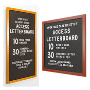 24x30 Black Vinyl Wood Letter Boards, Changeable Letters