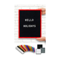 Access Letterboard | Open Face Changeable 11x14 Framed Felt Letter Boards with Colorful Metal Frame