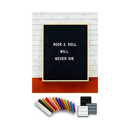 Access Letterboard | Open Face Changeable 16x20 Framed Felt Letter Boards with Colorful Metal Frame