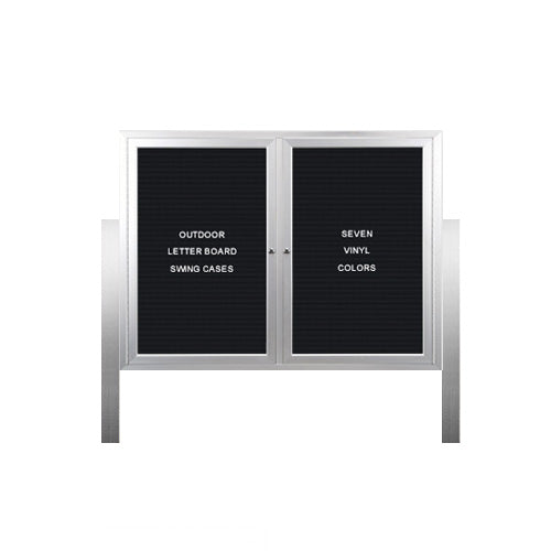 Outdoor Letter Board Display Cases Standing 2-3 Doors Free Shipping ...