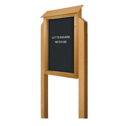 FREE STANDING OUTDOOR LETTER BOARD MESSAGE CENTER (18x24 Viewable Area) 