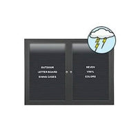 Outdoor Enclosed Letter Boards 2 and 3 Door Changeable Message Board