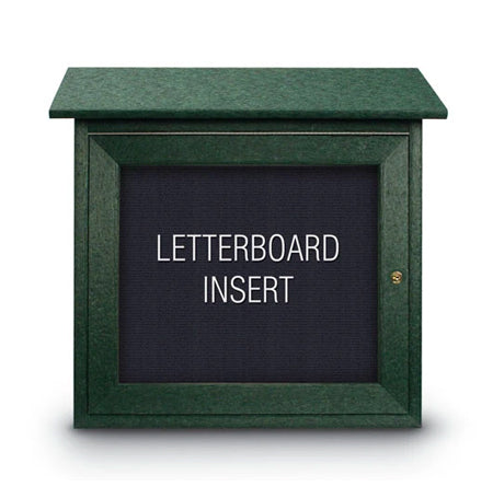 Outdoor "MINI" Message Center Letter Board 18" x 18" | Left Hinged - Single Door