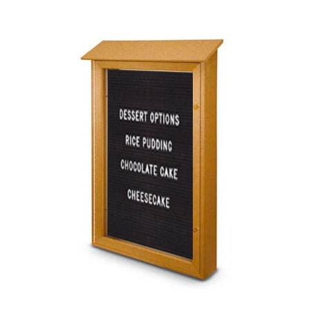 18x18 Standing Black Dry Erase Board MINI Outdoor Message Center