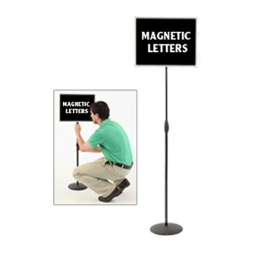 Telescoping Magnetic Letterboard 20 x 16 Sign Stand