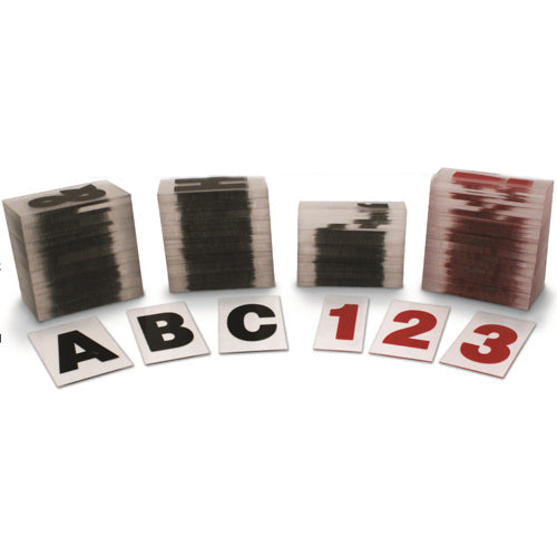Readerboard Character Set - 300+ Count for Black and Red Letters ...