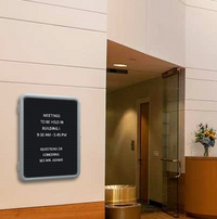 Economical Enclosed Letter Boards | Plastic Frame with Round Corners Two Sizes 18x24 and 24x36