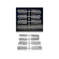 Silver Plastic Letter Sets for Changeable Letterboards | Sprue Letter and Number Sets