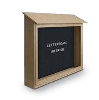 Eco-Friendly 45x30 Outdoor Message Center TOP Hinged with Letter Board Wall Mounted