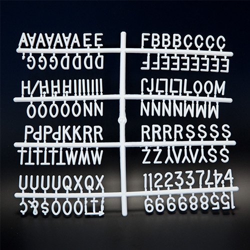 Helvetica Font Changeable Letter Board Letter Sets in Various
