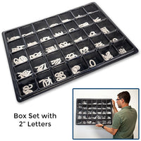 Roman Changeable Letter Sets | White Plastic Letters