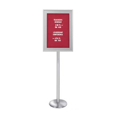Designer Metal Framed Enclosed Letterboard SwingStands (2-Sided) Free Standing